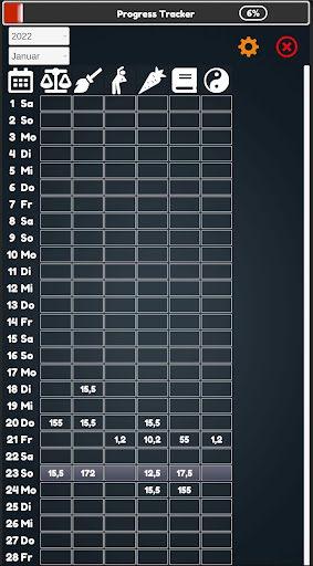 Progress Tracker Screen 3