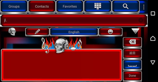 Skull On Fire Go Keyboard them