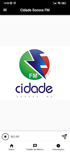 Android application Rádio Cidade FM de Sonora screenshort