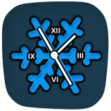 Clocky Snowflake winter clock icon