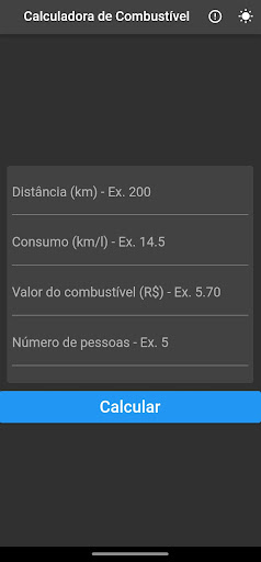 CALCULADORA COMBUSTÍVEL Screen 2