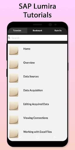 Android application Easy SAP Lumira Tutorial screenshort
