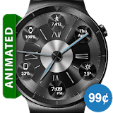 Brushed Metal HD Watch Face & Clock Widget icon