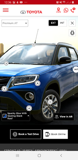 Toyota India UC Virtual Show Screen 3