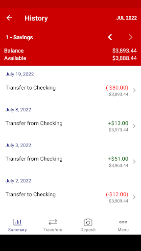 LCE Federal Credit Union Screen 3