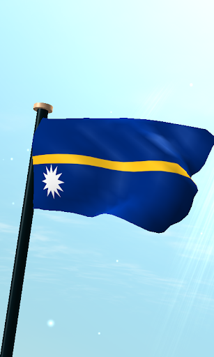 Android application Nauru Flag 3D Live Wallpaper screenshort