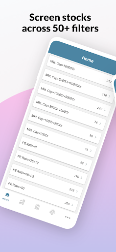 Android application Fundamental Screener screenshort