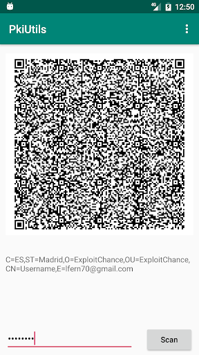 Android application PkiUtils screenshort