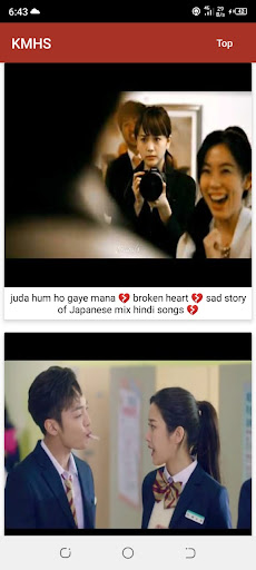 Android application Korean Mix Hindi Songs screenshort