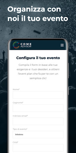 Come Advisor Screen 3