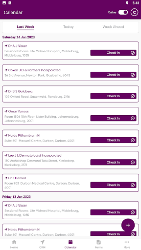 XpRep CRM Screen 2