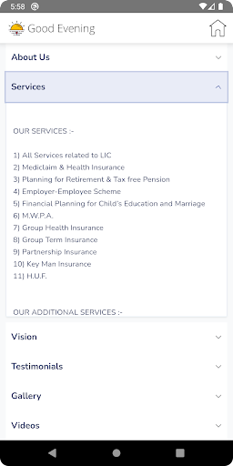 Nand Insurance Services Screen 3