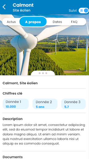 Android application informezMoi screenshort