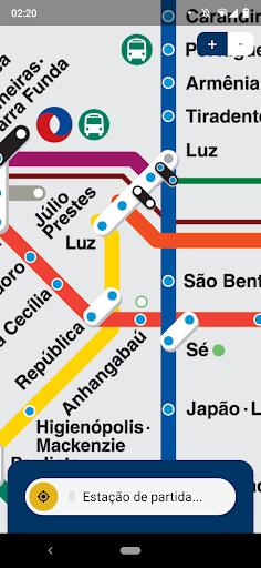 Android application Guia dos Trilhos screenshort