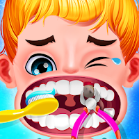 Mouth care doctor dentist game
