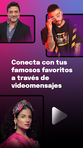 Android application Famosos - Saludos a un Clic screenshort