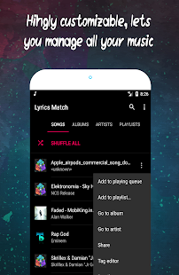 Lyrics Match Pro : Music Player Screenshot