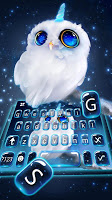 screenshot of Night Unicorn Owl Keyboard The