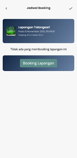 Futsal eBooking Screen 2