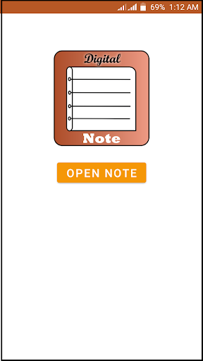 Android application Digital Note screenshort