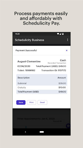 Schedulicity Business: Appoint Screen 2