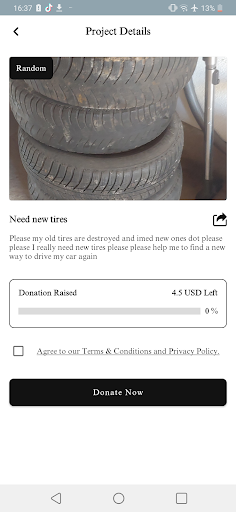 Android application Donation App screenshort