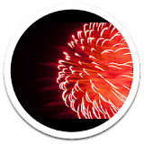 Red Fireworks LWP icon