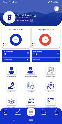 ParentEye - School App Screen 2
