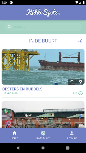 Android application KiddoSpots screenshort
