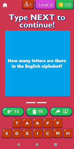 Basic Alphabet Learning Screen 2