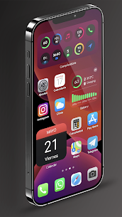 iOS Projekt for kwgt APK (PAID)Free Download 2