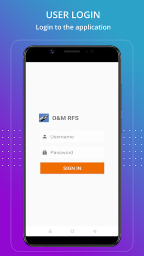 Android application ONM RFS screenshort