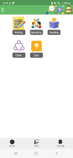 AMAN IELTS Practice App Screen 3