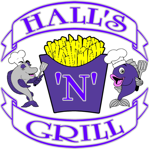 Halls Chip n Grill logo