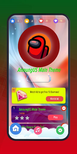 Piano Tap for AmongUs Main theme songs