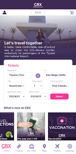 Android application Cross Border Xpress screenshort