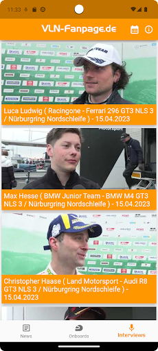 VLN-Fanpage Screen 3