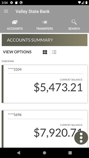 VSB Mobile-Valley State Bank Screen 2
