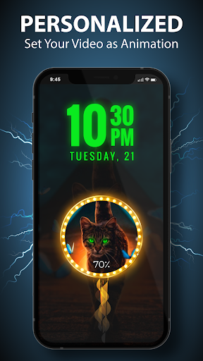 Android application Live Charging Animation Screen screenshort