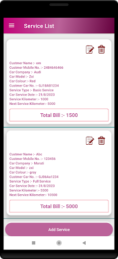 Car Service Screen 3