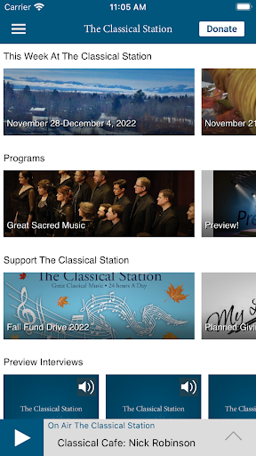 The Classical Station Screen 2