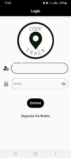 Android application Code Track Rastreamento screenshort