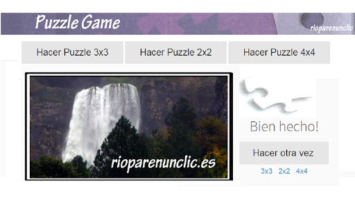 Juego de puzzle Rióparenunclic Screen 2