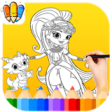 ? Coloring Book For shimer and shin icon