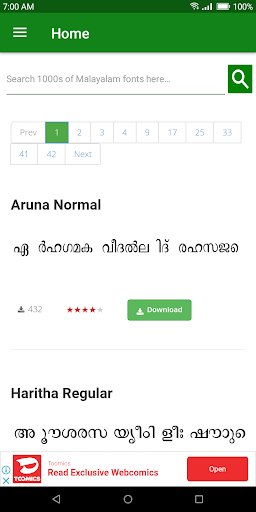 Malayalam Fonts Download Free Malayalam Fonts Apk 1 2 Android App Download
