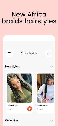 Android application African braids hairstyles 2023 screenshort