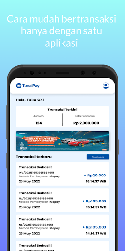 Android application TunaiPay Merchant screenshort