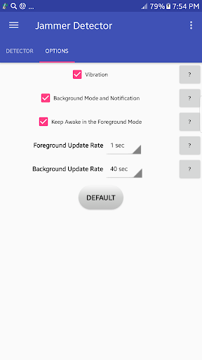Jammer Detector Screen 3