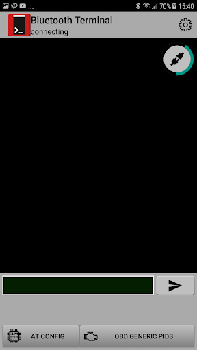 Android application ELM OBD Terminal screenshort