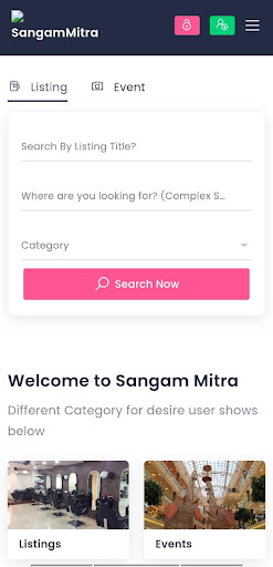 Android application Sangam Mitra- Business Portal screenshort